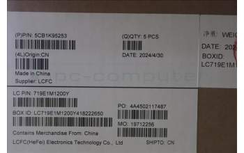 Lenovo 5CB1K95253 COVER Upper Case ASM_BUL L82XM AB NBL