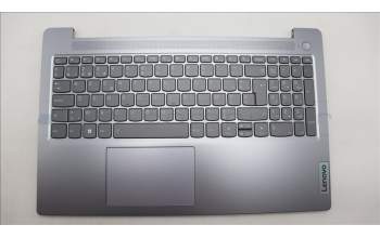 Lenovo 5CB1K96784 C-Cover with keyboard, Belgian, Arctic Grey, Backlight, UK