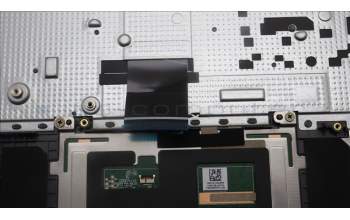 Lenovo 5CB1K96818 C-Cover with keyboard, Spanish, Arctic Grey, Non-Backlight, UK