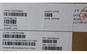 Lenovo 5CB1K96821 COVER Upper Case ASM_POR L82XM AG NBL