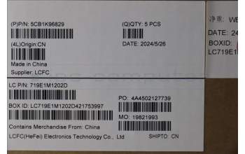 Lenovo 5CB1K96829 COVER Upper Case ASM_ARA L82XM AG NBL