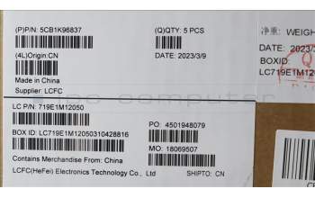 Lenovo 5CB1K96837 COVER Upper Case ASM_SLV L82XM AG NBL