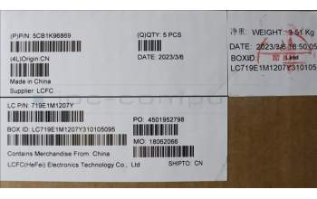 Lenovo 5CB1K96869 COVER Upper Case ASM_SLV L82XM AGFP BL