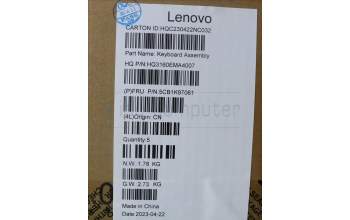 Lenovo 5CB1K97061 COVER Upper Case ASM_SPA H83ALARGY
