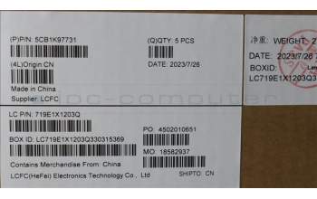 Lenovo 5CB1K97731 COVER Upper Case ASM_BEL L82XL FP AG BL