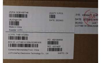 Lenovo 5CB1K97746 COVER Upper Case ASM_ITA L82XL FP AG BL