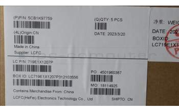 Lenovo 5CB1K97759 COVER Upper Case ASM_UKE L82XL FP AG BL