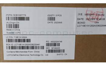 Lenovo 5CB1K97775 COVER Upper Case ASM_GER L82XL FP AG NBL