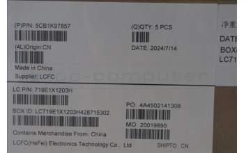 Lenovo 5CB1K97857 COVER Upper Case ASM_BEL L82XL NFP AB BL