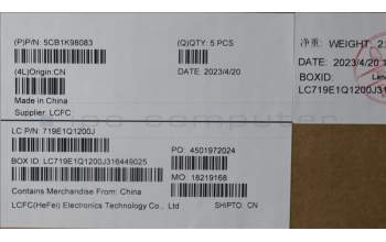 Lenovo 5CB1K98083 COVER Upper Case ASM_FRA L82YT NFP BK