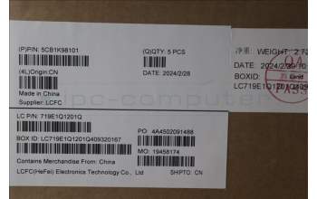 Lenovo 5CB1K98101 COVER Upper Case ASM_SWS L82YT NFP BK