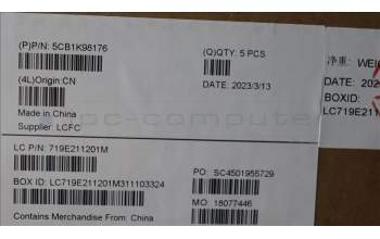 Lenovo 5CB1K98176 COVER Upper Case ASM_GER L83AS A/G