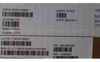 Lenovo 5CB1L09250 COVER Upper Case ASM_FRA L82YU BK