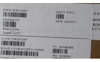 Lenovo 5CB1L09267 COVER Upper Case ASM_SPA L82YU BK