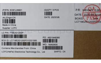 Lenovo 5CB1L09901 C-Cover with keyboard,English,RGB Backlight