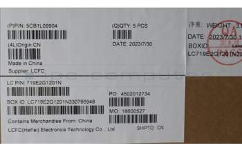 Lenovo 5CB1L09904 COVER Upper CaseASM_FRA/ARAL82WQRGBWTWOL