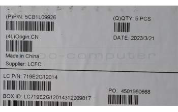 Lenovo 5CB1L09926 COVER Upper Case ASM_UKR L82WQ RGB WTWOL