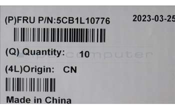 Lenovo 5CB1L10776 COVER Hinge cap C 82XD AL VT