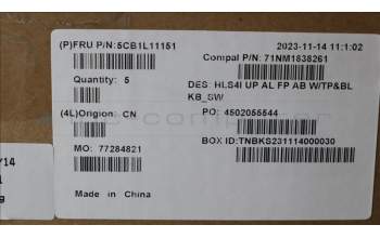 Lenovo 5CB1L11151 COVER UpperCase_SWS C82XD FP AB BL AL