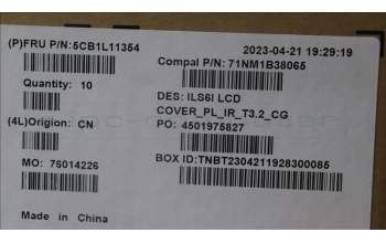 Lenovo 5CB1L11354 COVER LCD Cover W/Ant C82XF T32IR PL CG