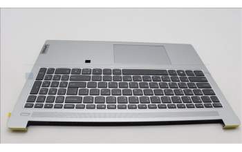 Lenovo 5CB1L11359 C-Cover with keyboard, Greek, Cloud Grey, Backlight, Fingerprint, US