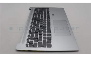 Lenovo 5CB1L11363 C-Cover with keyboard, Russian, Cloud Grey, Backlight, Fingerprint, US