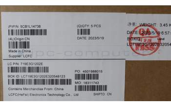 Lenovo 5CB1L14738 COVER Upper Case ASM_NORDIC L82XR FPABBL