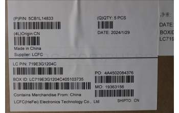 Lenovo 5CB1L14833 COVER Upper Case ASM_NORDIC L82XRFPAGNBL