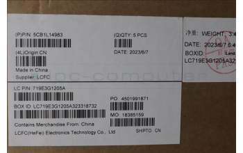 Lenovo 5CB1L14983 COVER Upper Case ASM_NORDIC L82XRNFPAGBL