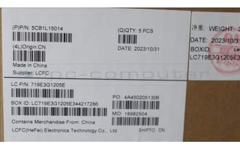 Lenovo 5CB1L15014 COVER Upper Case ASM_NORDICL82XRNFPAGNBL