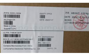 Lenovo 5CB1L16334 COVER Upper Case ASM_TC L82XS FP W/SCREW