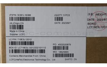 Lenovo 5CB1L16388 COVER Upper Case ASM_ITA L82XQ AB BL