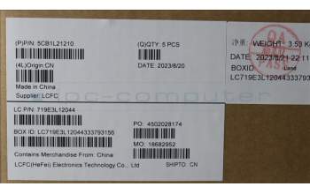 Lenovo 5CB1L21210 COVER Upper Case ASM_POR L82XQ ABFP BL