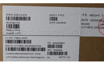 Lenovo 5CB1L21218 COVER Upper Case ASM_UKE L82XQ ABFP BL