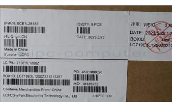 Lenovo 5CB1L28188 COVER Upper Case ASM_EURO ENGL82XQAGFPBL