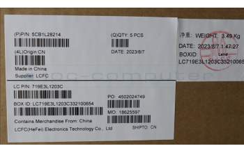 Lenovo 5CB1L28214 COVER Upper Case ASM_ENG L82XQ AGFP NBL