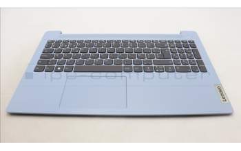 Lenovo 5CB1L28297 C-Cover with keyboard, Belgian, Frost Blue, Non-Backlight, UK