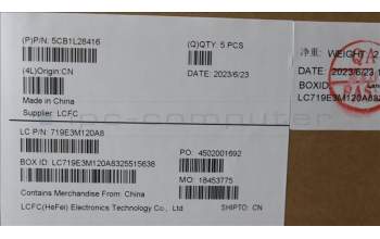 Lenovo 5CB1L28416 COVER Upper Case ASM_HUN L82XN FP AB BL