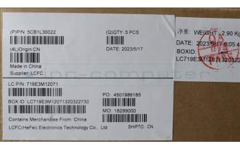 Lenovo 5CB1L30022 COVER Upper Case ASM_FRA L82XN FP AG