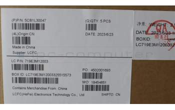 Lenovo 5CB1L30047 COVER Upper Case ASM_EURO ENGL82XNFPAGBL