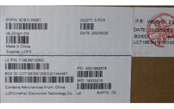 Lenovo 5CB1L30061 COVER Upper Case ASM_NORDIC L82XN FPAGBL