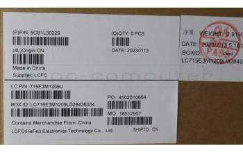 Lenovo 5CB1L30229 COVER Upper Case ASM_NORDIC L82XN NFP AG