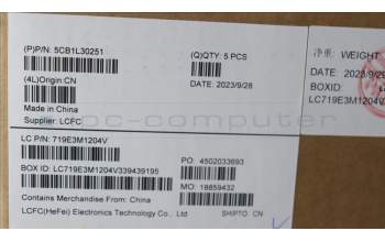 Lenovo 5CB1L30251 COVER Upper Case ASM_FRA L82XN NFP AG BL