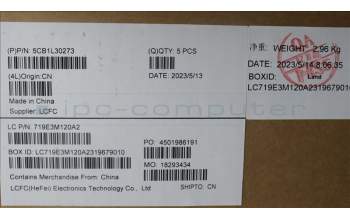 Lenovo 5CB1L30273 COVER Upper Case ASM_SPA L82XN NFP AG BL