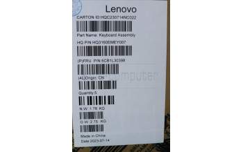 Lenovo 5CB1L30398 COVER Upper Case ASM_EURO ENG H83AN ARGY