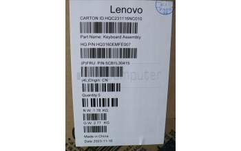 Lenovo 5CB1L30415 COVER Upper Case ASM_RUS H 83AN ARGY