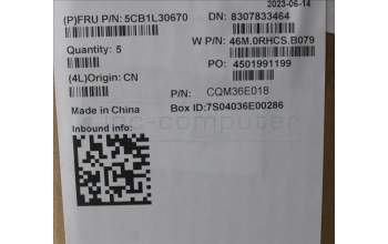 Lenovo 5CB1L30670 COVER Upper Case ASM_FRA W 82Y0 AG BL