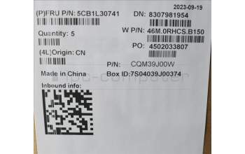 Lenovo 5CB1L30741 COVER Upper Case ASM_NORDIC W 82Y0 SB BL