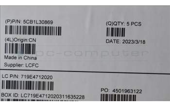 Lenovo 5CB1L30869 COVER Upper Case ASM_HUN L82WK ONGY RGB