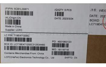 Lenovo 5CB1L30871 COVER Upper Case ASM_ITA L82WK ONGY RGB